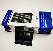 Голки для ручного шиття Peri 3 size, людям які мають проблеми із зором, набір 12 штук трьох розмірів (6686)