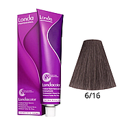 Краска для волос Londa Professional Permanent Color Extra Rich Creme 6/16 (dark blonde ash-violet) 60мл