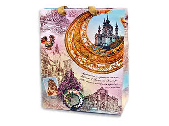 Пакет середній "Дарунки з Київа" (26 см*32 см*10 см)