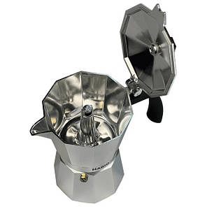 Кавоварка гейзерна 150 мл MAGIO MG-1001 Metal (Niz14686), фото 2