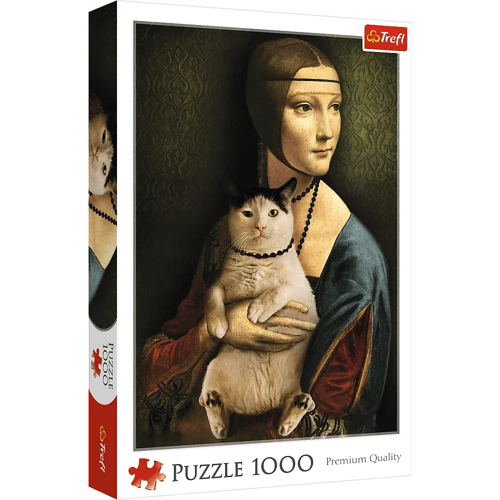 Пазл Дама з котиком (1000)