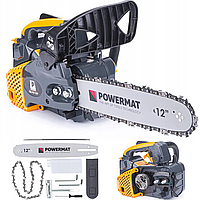 Бензопила цепная бензиновая пила Powermat 1500 Вт 2 л.с