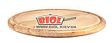 Підставка дерев'яна 22 см (бук) під чавунні порційні сковороди, фото 2