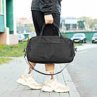 Спортивна сумка Nike EGO чорна тканинна для тренувань та спортзалу дорожня сумка, фото 3