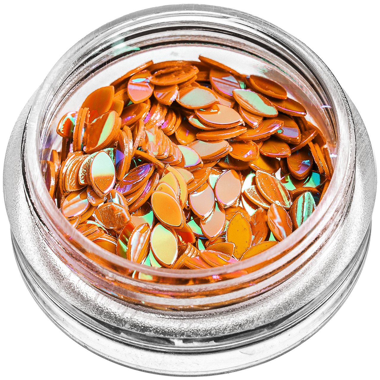 Пелюстки для декору, жовтогаряча голограма