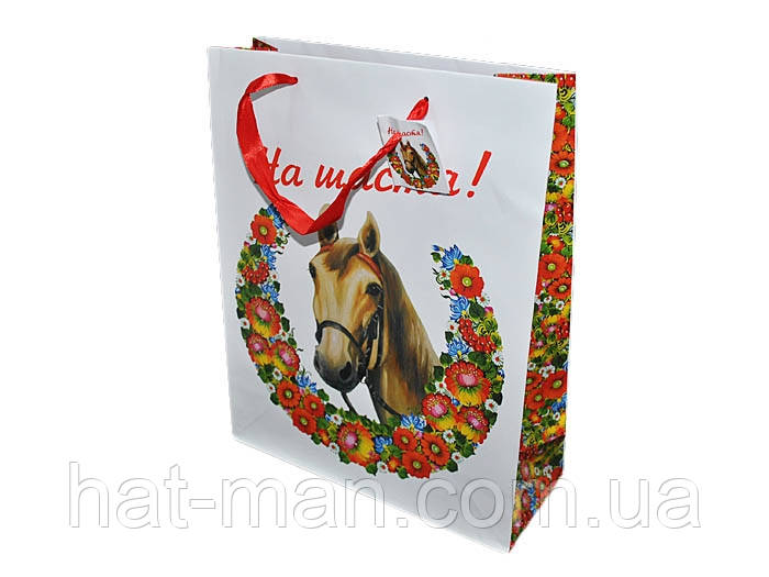 Упаковка середня "На щастя" (32см*26см*10см), фото 1