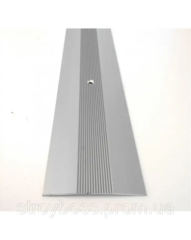 Алюмінієвий поріжок стикувальний   АП 019 срібло 0.9м, ширина 60 мм