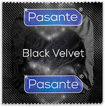 Презервативи Pasante Black Velvet 6 штук чорні презервативи, фото 2