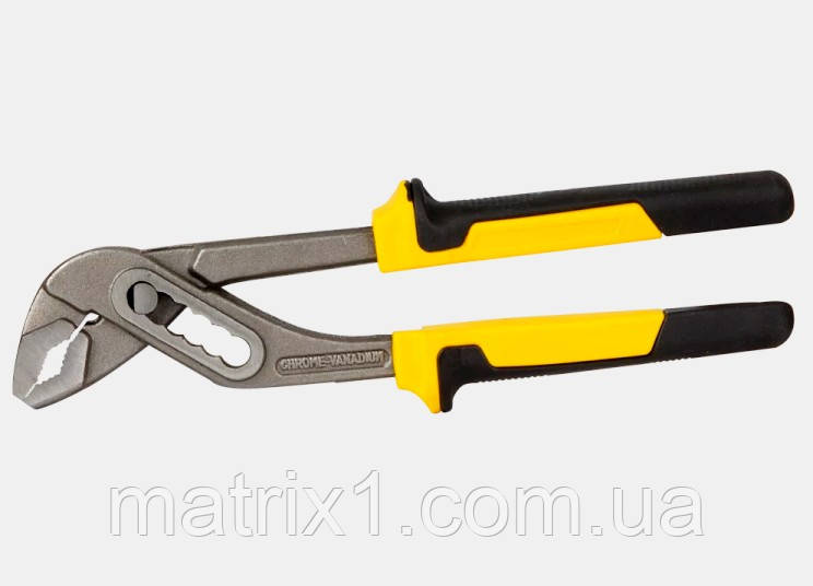 Кліщі переставні для труб 250 мм, хромо-ванадій, двокомпонентні ручки Standard, фото 1