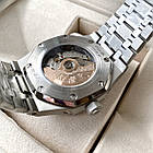 Годинник Audemars Piguet Royal Oak Black AAA наручний чоловічий механічний з автопідзаводом і датою на браслеті, фото 4