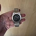 Годинник Audemars Piguet Royal Oak Black AAA наручний чоловічий механічний з автопідзаводом і датою на браслеті, фото 9