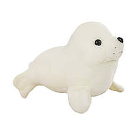 Мягкая игрушка морской котик 25 см белый (NR0160_2)