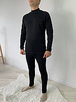 Термобілизна Реглан M, L, XL, 2XL рібана з начосом ЧОРНИЙ