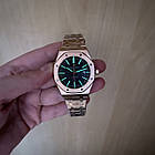 Наручний годинник Audemars Piguet Royal Oak Gold Black AAA чоловічий механічний з автопідзаводом і датою, фото 9