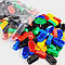 Дитячий розвивальний конструктор на 170 деталей Будівельні блоки / Різнобарвний конструктор для дітей, фото 2