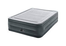 Intex 64418 【надувне ліжко】 Comfort Plush 203x152x56 см з вбудованим електронасосом✅️, фото 4