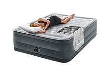 Intex 64418 【надувне ліжко】 Comfort Plush 203x152x56 см з вбудованим електронасосом✅️, фото 5