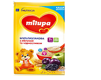 Нутріція Milupa Милупа каша молочна 210гр мультизлакова з яблуком та чорносливом від 7 міс.