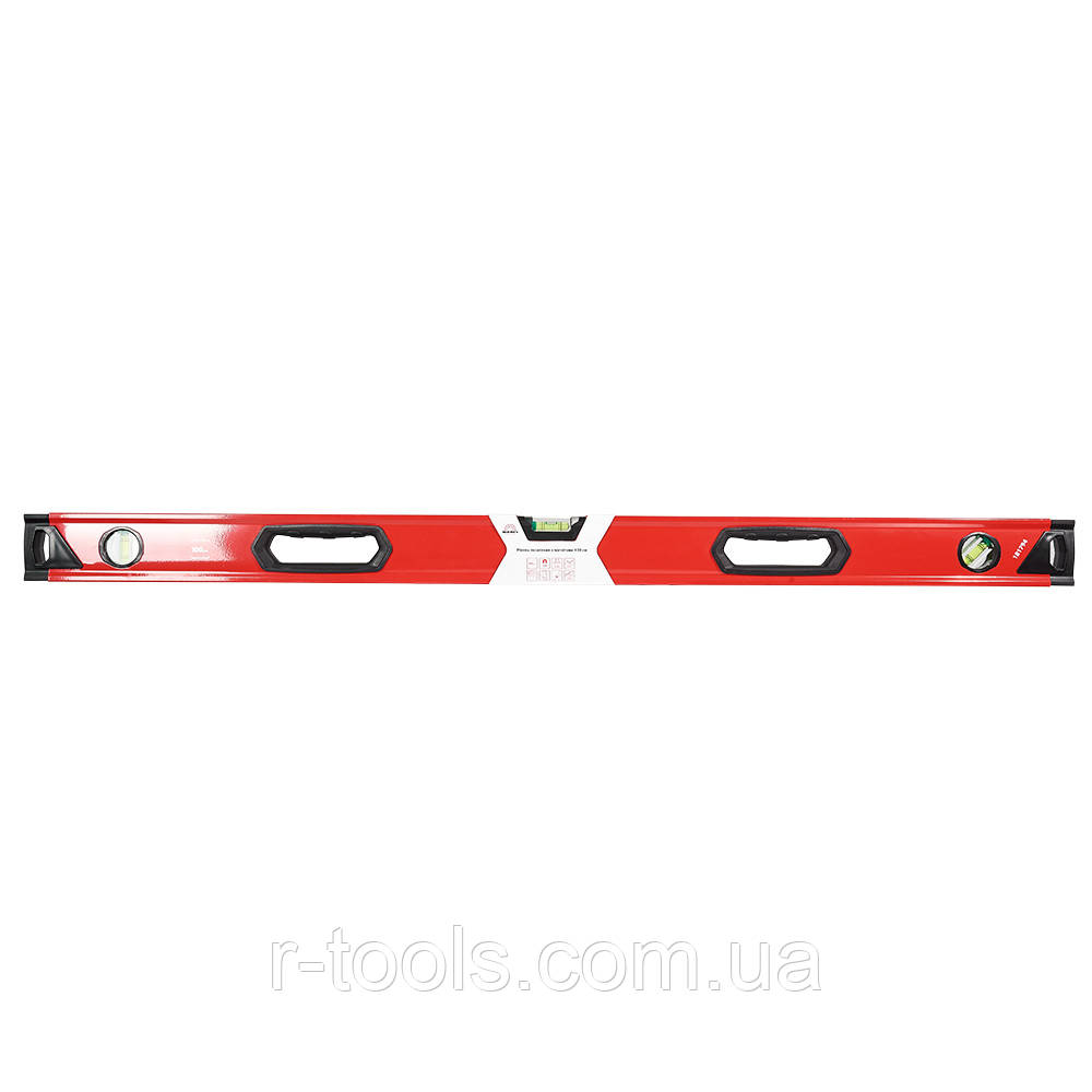 Рівень 100 см 3 капсули алюмінієва рамка 1,2 мм з магнітами Vitals Master 181794