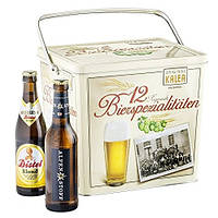 Подарочный набор Kalea Bierbox Metallbox mit Retro-Style 12x0.33l