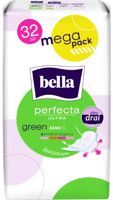 Гігієнічні прокладки Bella Perfecta Ultra "Green" (32шт.)