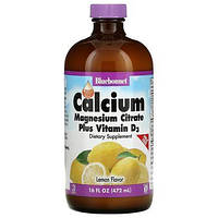 Жидкий кальций цитрат магния+витамин D3 Bluebonnet Nutrition (Liquid Calcium Magnesium Citrate Plus Vitamin