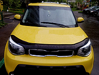 Дефлектор капота (мухобойка) Kia Soul II 2013-2018 (Киа Соул) 4268K083