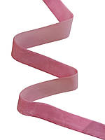 Оксамитова стрічка (велюр), колір рожевий, ширина 2.5 см, ціна за 1 метр!