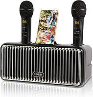 Караоке-машина, динамик караоке Bluetooth с 2 беспроводными микрофонами УЦЕНКА, Amazon, Германия