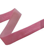 Бархатная лента (велюр), цвет розовый, ширина 2.5 см, цена за 1 метр!