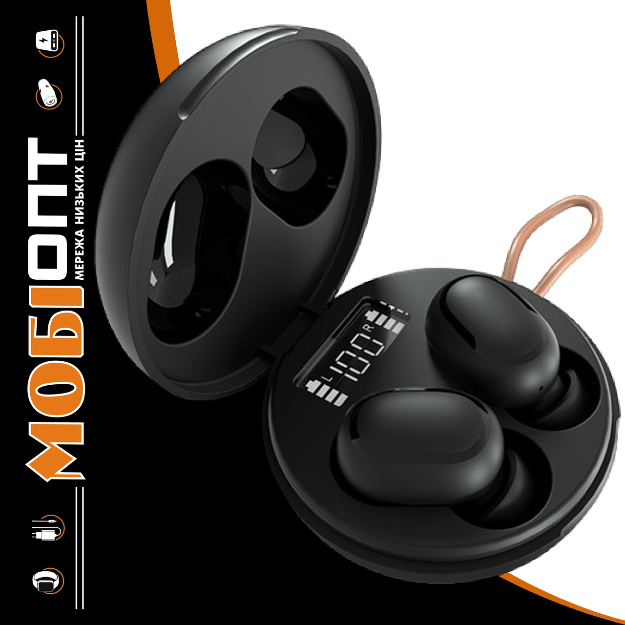 Навушники Bluetooth headset Ergo BS-520 Twins Bubble Black UA UCRF
