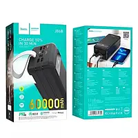 Зовнішній акумулятор PowerBank Hoco J86B 60000mAh PD/QC3.0/ 22.5W / 4USB /Type-C/Micro/Lightning/Ліхтарик /