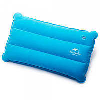 Надувная подушка для путешествий и отдыха Naturehike голубая, надувная подушка для сна, дорожная подушка