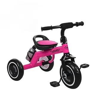 Велосипед триколісний Turbotrike M 3648-4 (колеса з підсвіткою, регульоване сидіння, пляшечка), фото 3