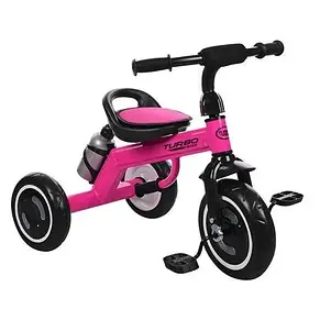 Велосипед триколісний Turbotrike M 3648-4 (колеса з підсвіткою, регульоване сидіння, пляшечка), фото 1
