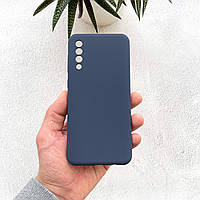 Чохол на Samsung Galaxy A30s Silicone Case темно-синій силіконовий/для Самсунг А30с Гелексі А30 с