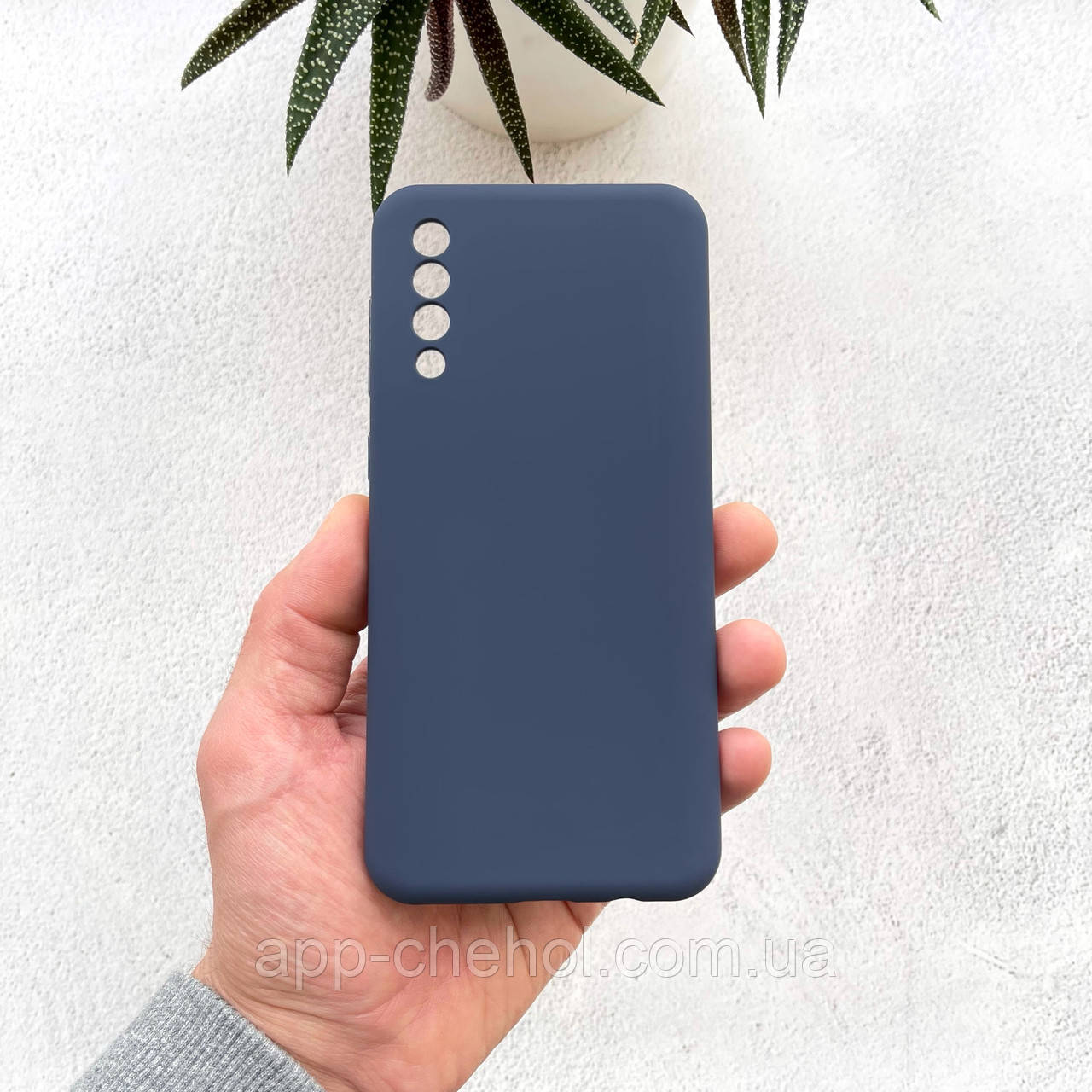 Чохол на Samsung Galaxy A30s Silicone Case темно-синій силіконовий/для Самсунг А30с Гелексі А30 с