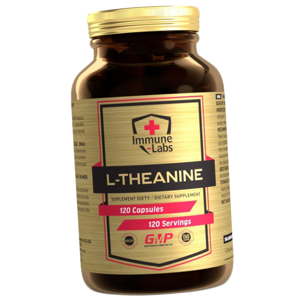 Амінокислота Теанін Immune Labs L-Theanine 200 mg 120 капсул