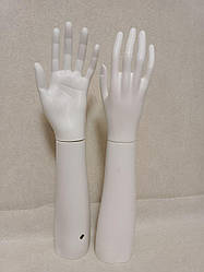 Манекени жіночих рук по лікоть білі пара
