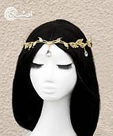 Эльфийская Диадема греческий золотой Венок на голову "Anorsel" - украшение для фотосессии Aushal Jewellery