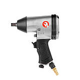 Гайковерт пневматичний 1/2" 345 Нм головки ударн. 10 шт., подовжувач, маслянка, штуцер1/4" (кейс), фото 7