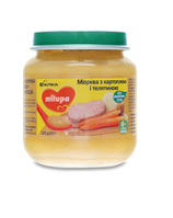 Пюре овочево-м ясне Milupa Морква з картоплею і телятиною для дітей від 6 місяців 125 г
