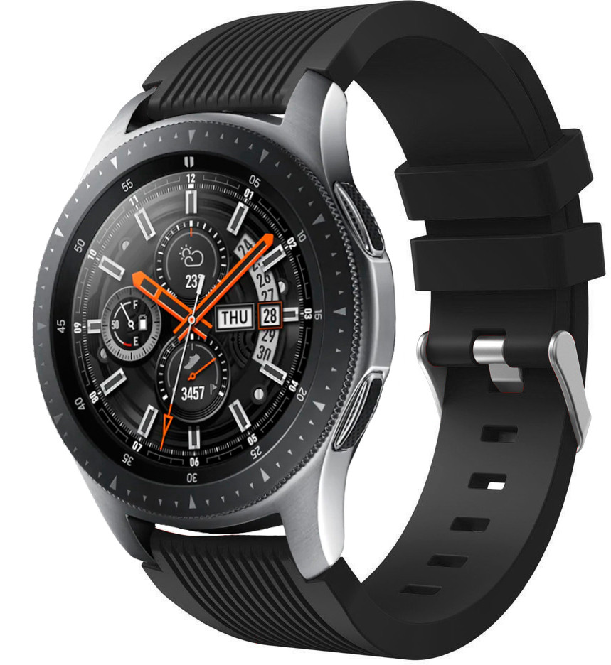 Силіконовий ремінець Primo Line для годинника Samsung Galaxy Watch 46 mm SM-R800 - Black, фото 1