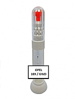 Реставрационный карандаш - маркер от царапин на автомобиле OPEL код 189 / GWD / 161V (BONITO SILVER MET) 12 мл
