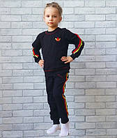 Джемпер со штанами (комплект) детский трикотажный, однотонный спортивный костюм для детей