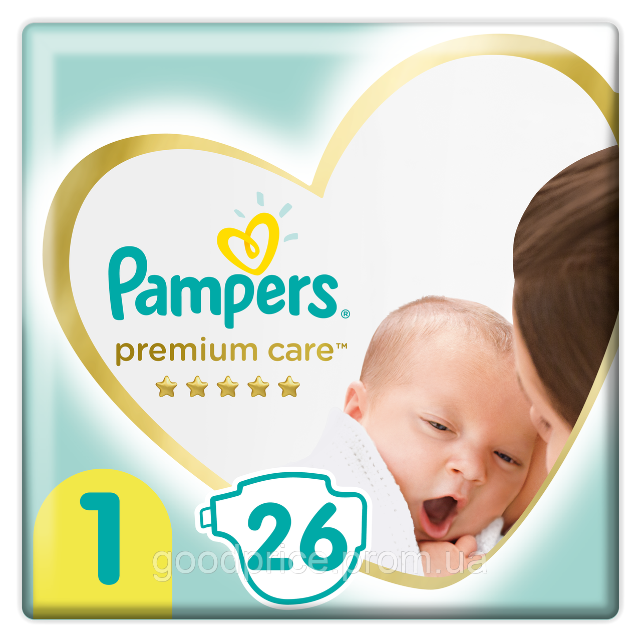 Підгузки дитячі Pampers Premium Care № 1 (2-5 кг), 26 шт