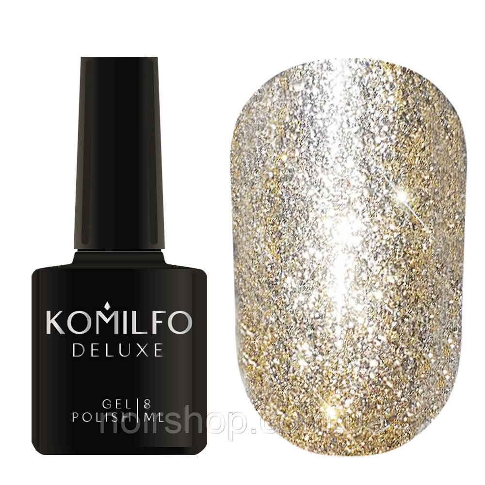 Komilfo Liquid Glam Gel LGG003 (золотистий), 8 мл