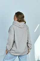 Коротка жіноча куртка зі штучного хутра на блискавці з капюшоном з 48 по 66 розмір, фото 4