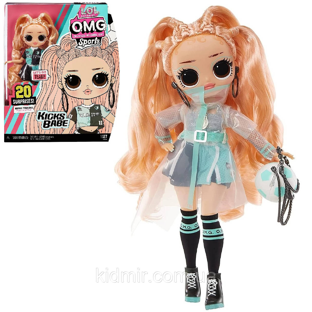 LOL Surprise OMG Sports Kicks Babe 579793 Лялька ЛОЛ ОМГ Спорт Футболістка Кікс Бейбі, фото 1