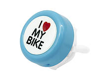 Звонок Spencer I Love my Bike синий (DZW031)